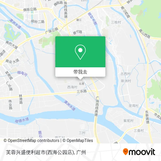 芙蓉兴盛便利超市(西海公园店)地图