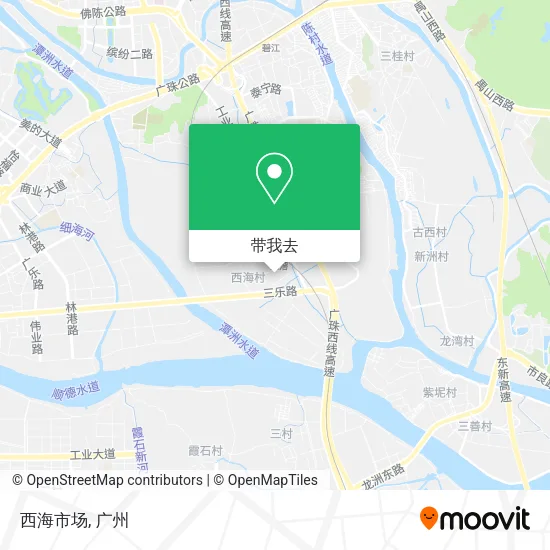 西海市场地图