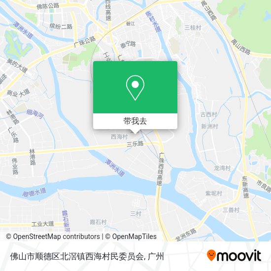 佛山市顺德区北滘镇西海村民委员会地图
