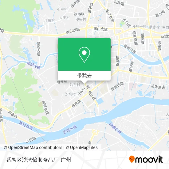 番禺区沙湾怡顺食品厂地图