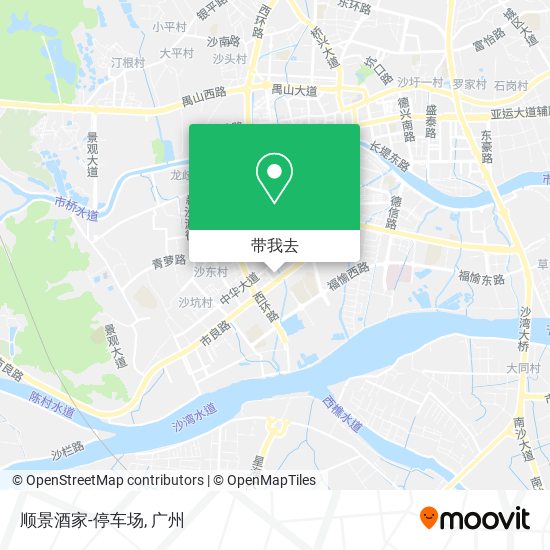 顺景酒家-停车场地图