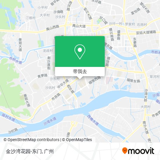 金沙湾花园-东门地图