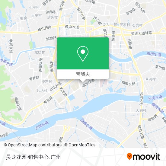 昊龙花园-销售中心地图