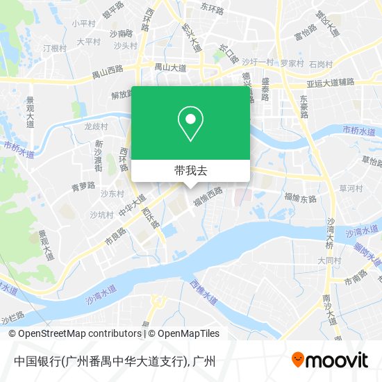 中国银行(广州番禺中华大道支行)地图