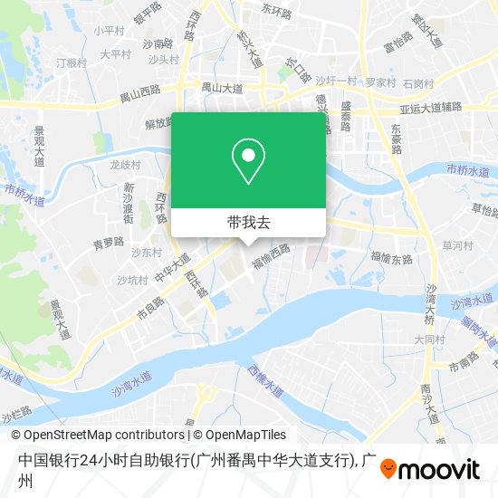 中国银行24小时自助银行(广州番禺中华大道支行)地图