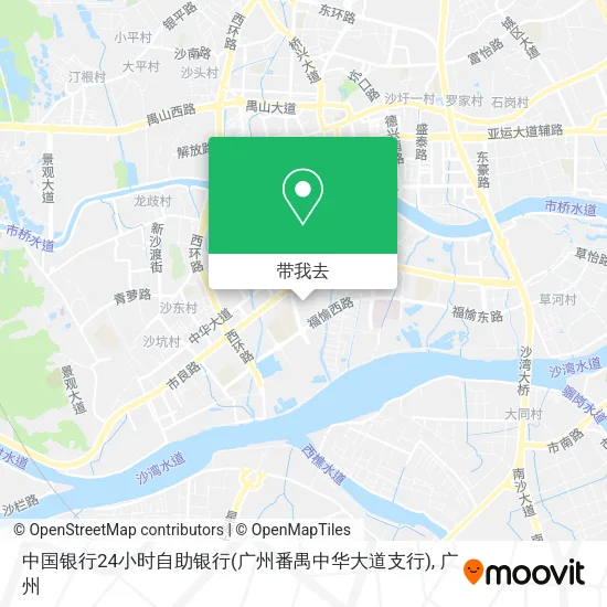 中国银行24小时自助银行(广州番禺中华大道支行)地图