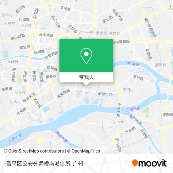 番禺区公安分局桥南派出所地图
