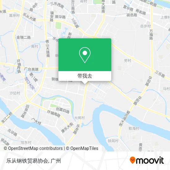 乐从钢铁贸易协会地图