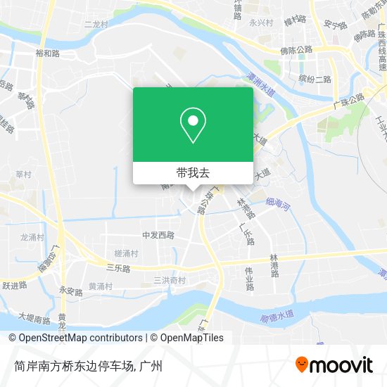 简岸南方桥东边停车场地图