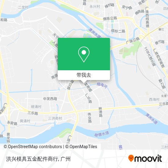 洪兴模具五金配件商行地图