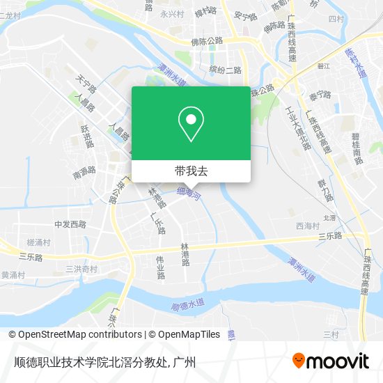 顺德职业技术学院北滘分教处地图