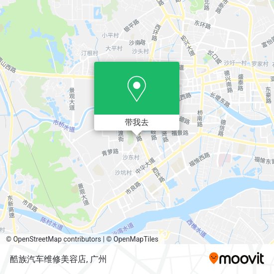 酷族汽车维修美容店地图