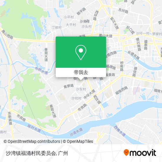 沙湾镇福涌村民委员会地图