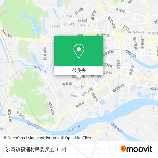 沙湾镇福涌村民委员会地图