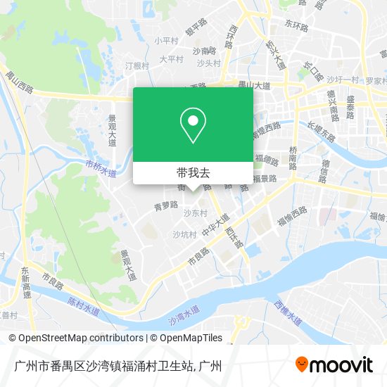 广州市番禺区沙湾镇福涌村卫生站地图