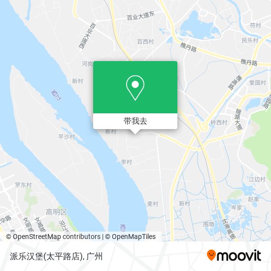 派乐汉堡(太平路店)地图