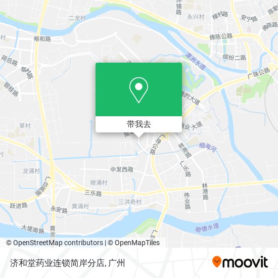 济和堂药业连锁简岸分店地图
