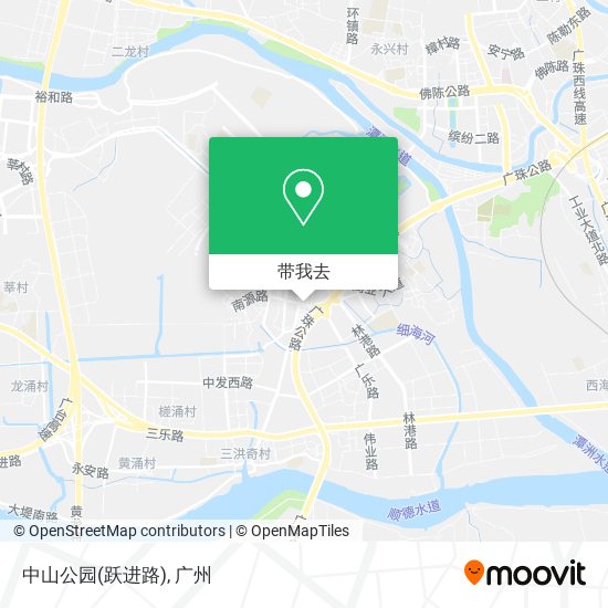 中山公园(跃进路)地图