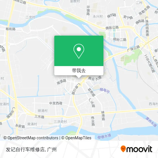 发记自行车维修店地图