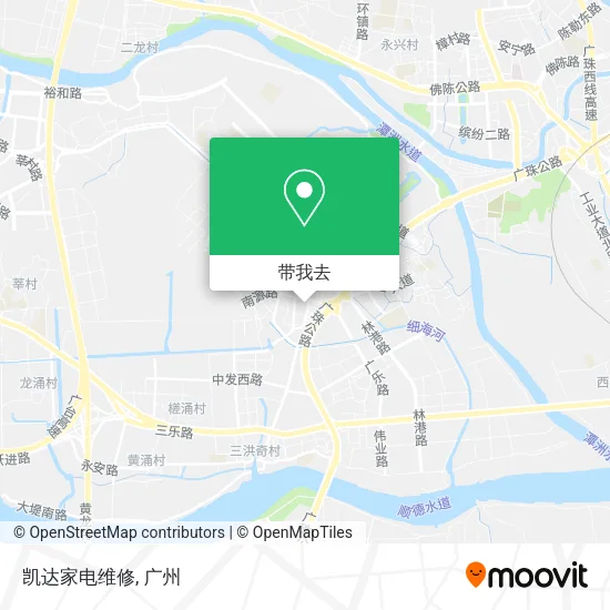 凯达家电维修地图