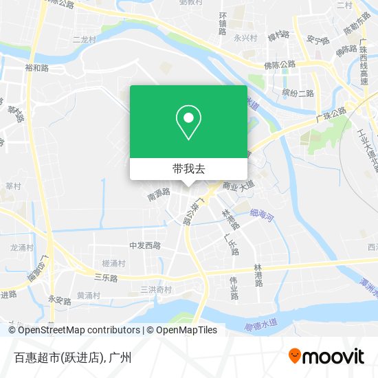 百惠超市(跃进店)地图