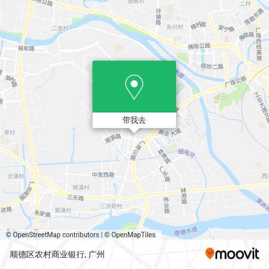 顺德区农村商业银行地图