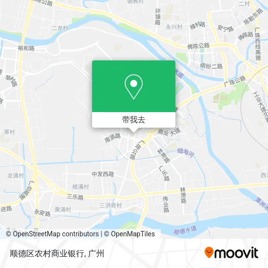 顺德区农村商业银行地图
