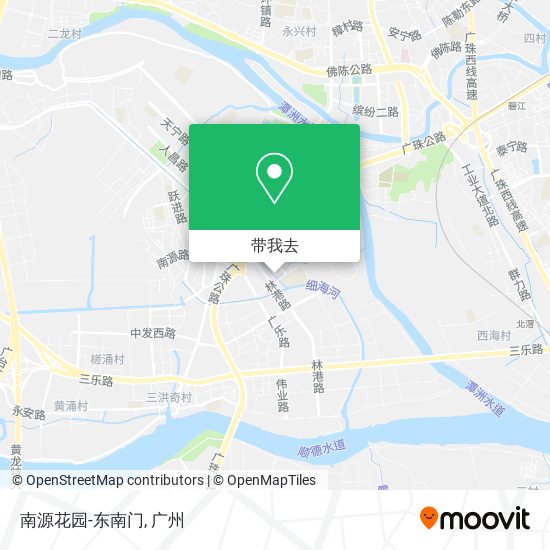南源花园-东南门地图