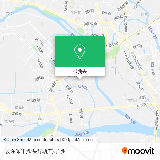 麦尔咖啡(街头行动店)地图