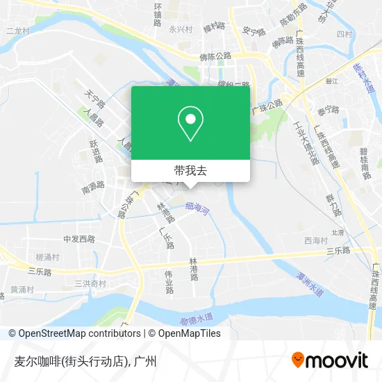 麦尔咖啡(街头行动店)地图