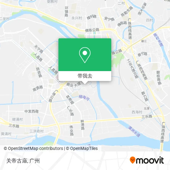 关帝古庙地图