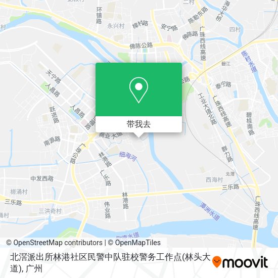 北滘派出所林港社区民警中队驻校警务工作点(林头大道)地图