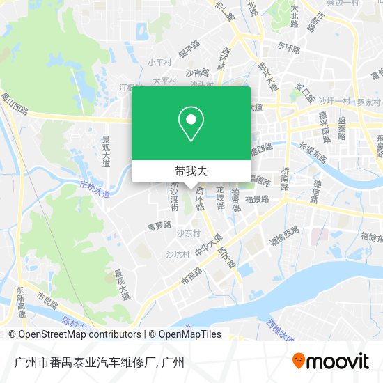 广州市番禺泰业汽车维修厂地图