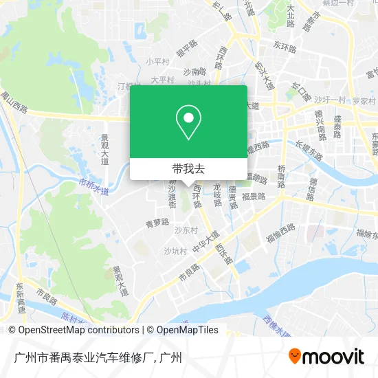 广州市番禺泰业汽车维修厂地图