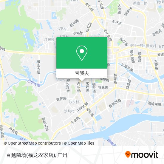 百越商场(福龙农家店)地图