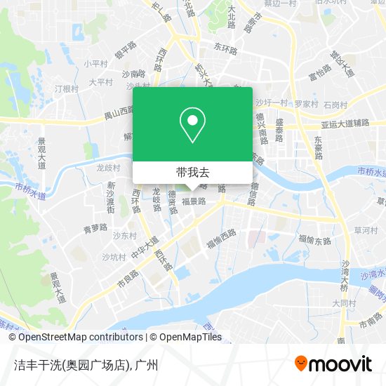 洁丰干洗(奥园广场店)地图
