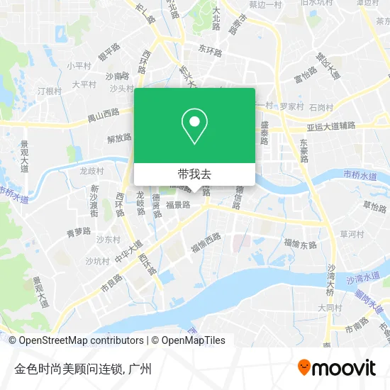 金色时尚美顾问连锁地图