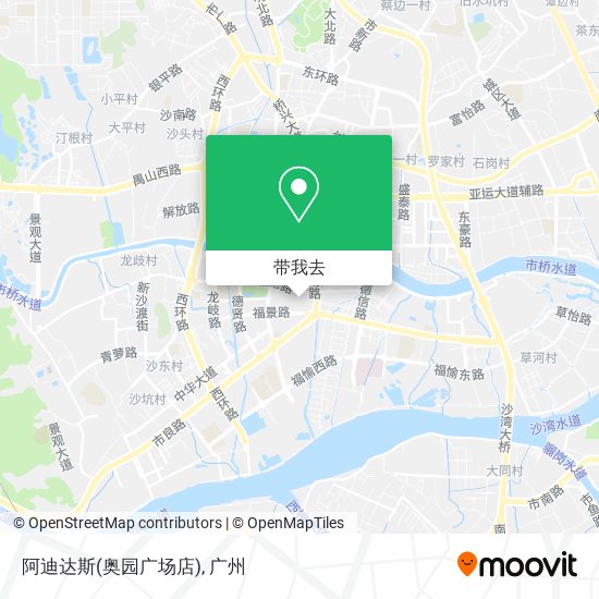 阿迪达斯(奥园广场店)地图