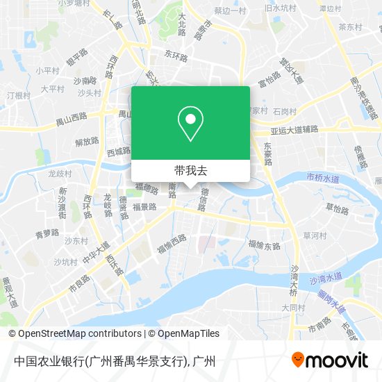 中国农业银行(广州番禺华景支行)地图