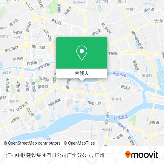 江西中联建设集团有限公司广州分公司地图