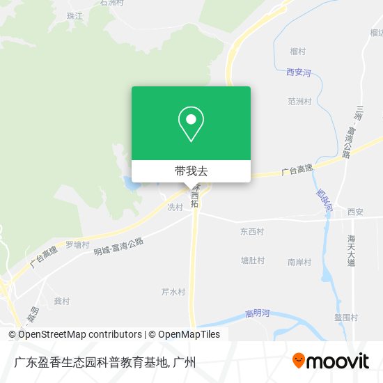广东盈香生态园科普教育基地地图