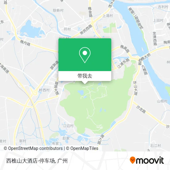 西樵山大酒店-停车场地图