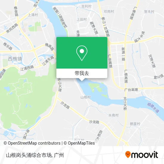 山根岗头涌综合市场地图