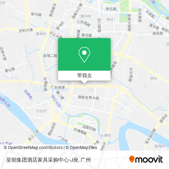 皇朝集团酒店家具采购中心-J座地图