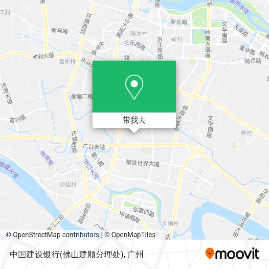 中国建设银行(佛山建顺分理处)地图