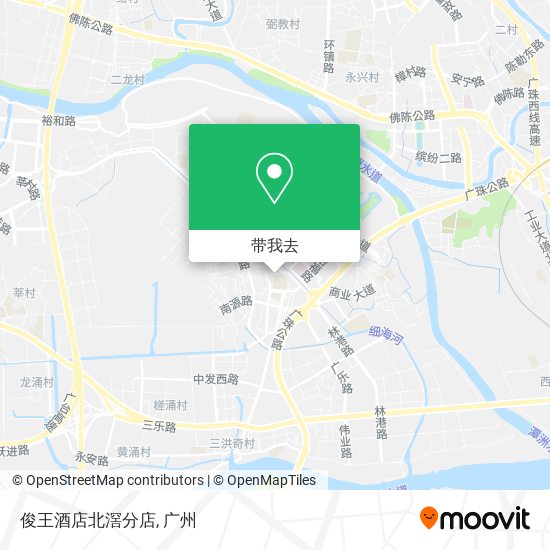 俊王酒店北滘分店地图