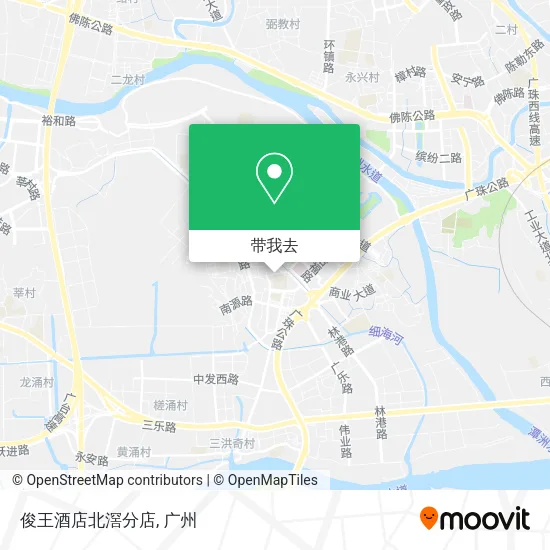 俊王酒店北滘分店地图
