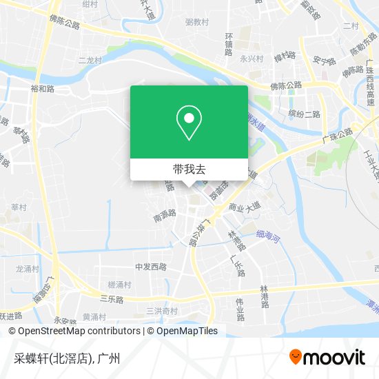 采蝶轩(北滘店)地图