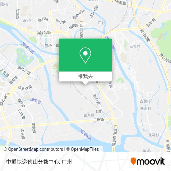 中通快递佛山分拨中心地图