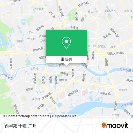 西华苑-十幢地图
